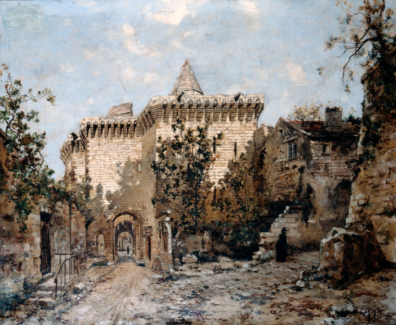 De deur van Cordelières en het kasteel, 1891 door Emmanuel Lansyer