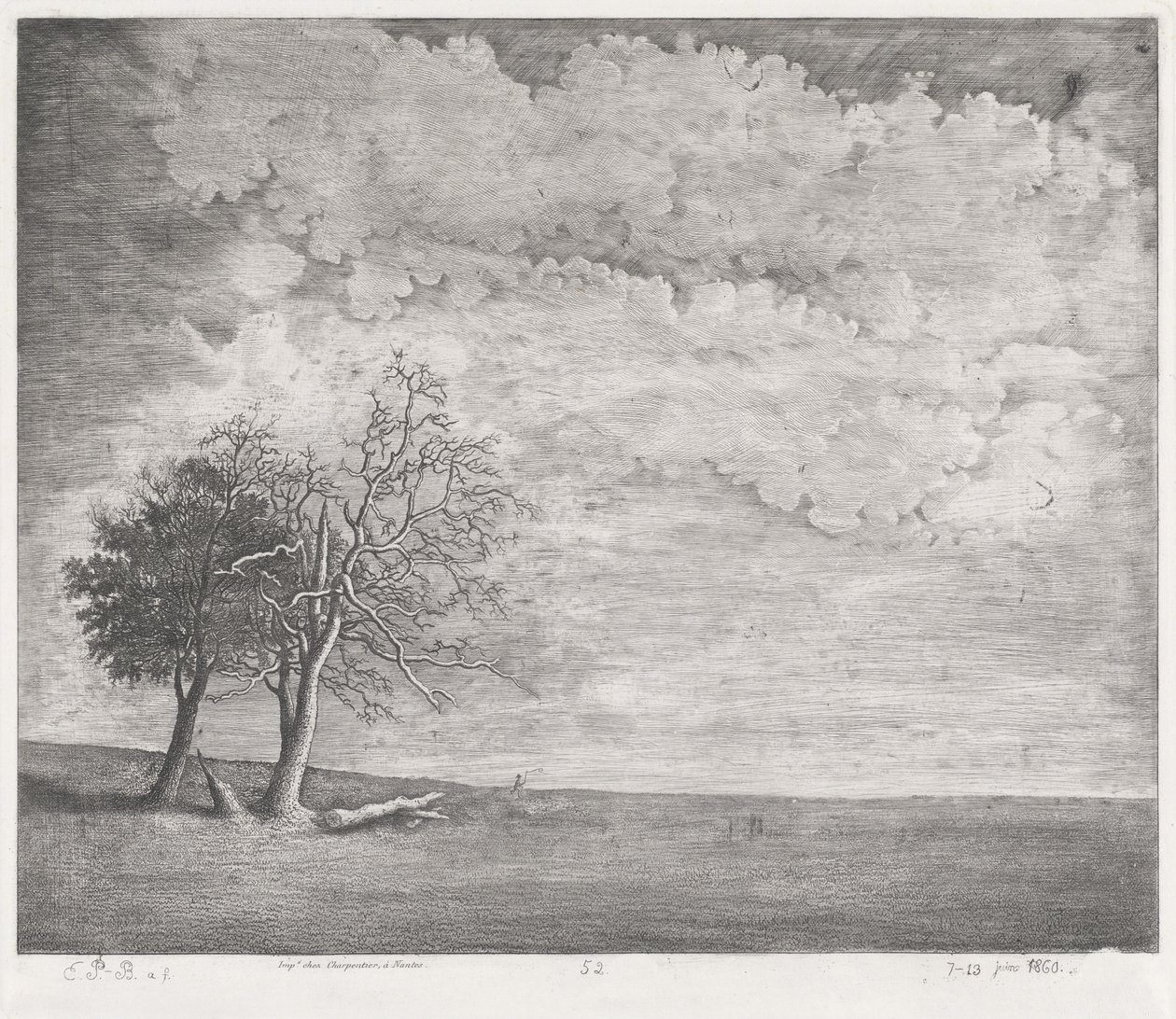 Een heide door Emmanuel Phélippes Beaulieu