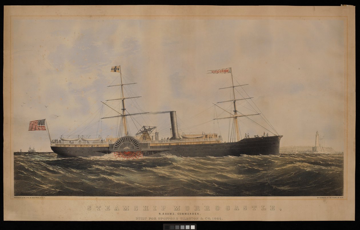 Stoomschip Morrocastle, R Adams Commandant gebouwd voor Spofford Tileston & Co door Endicott Endicott
