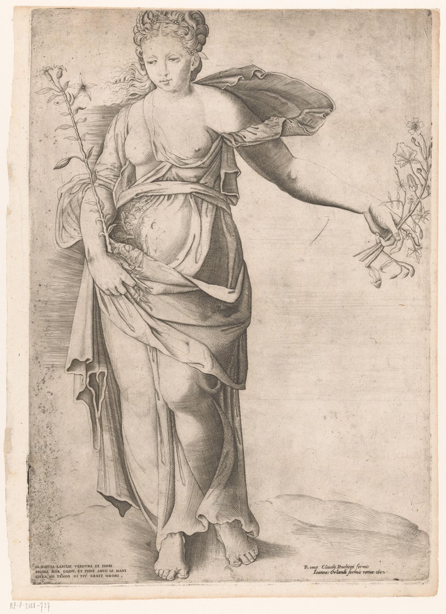Flora of Proserpina door Enea Vico (attributed to)