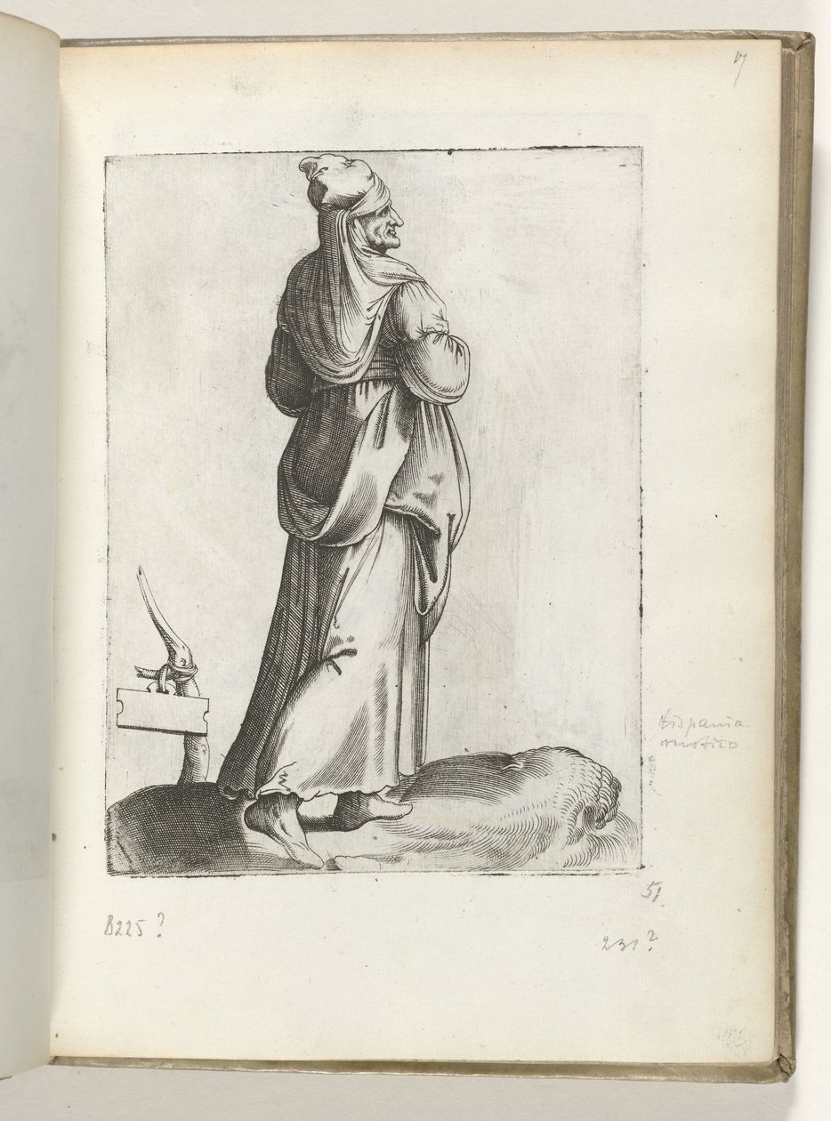 Spaanse boerenvrouw door Enea Vico