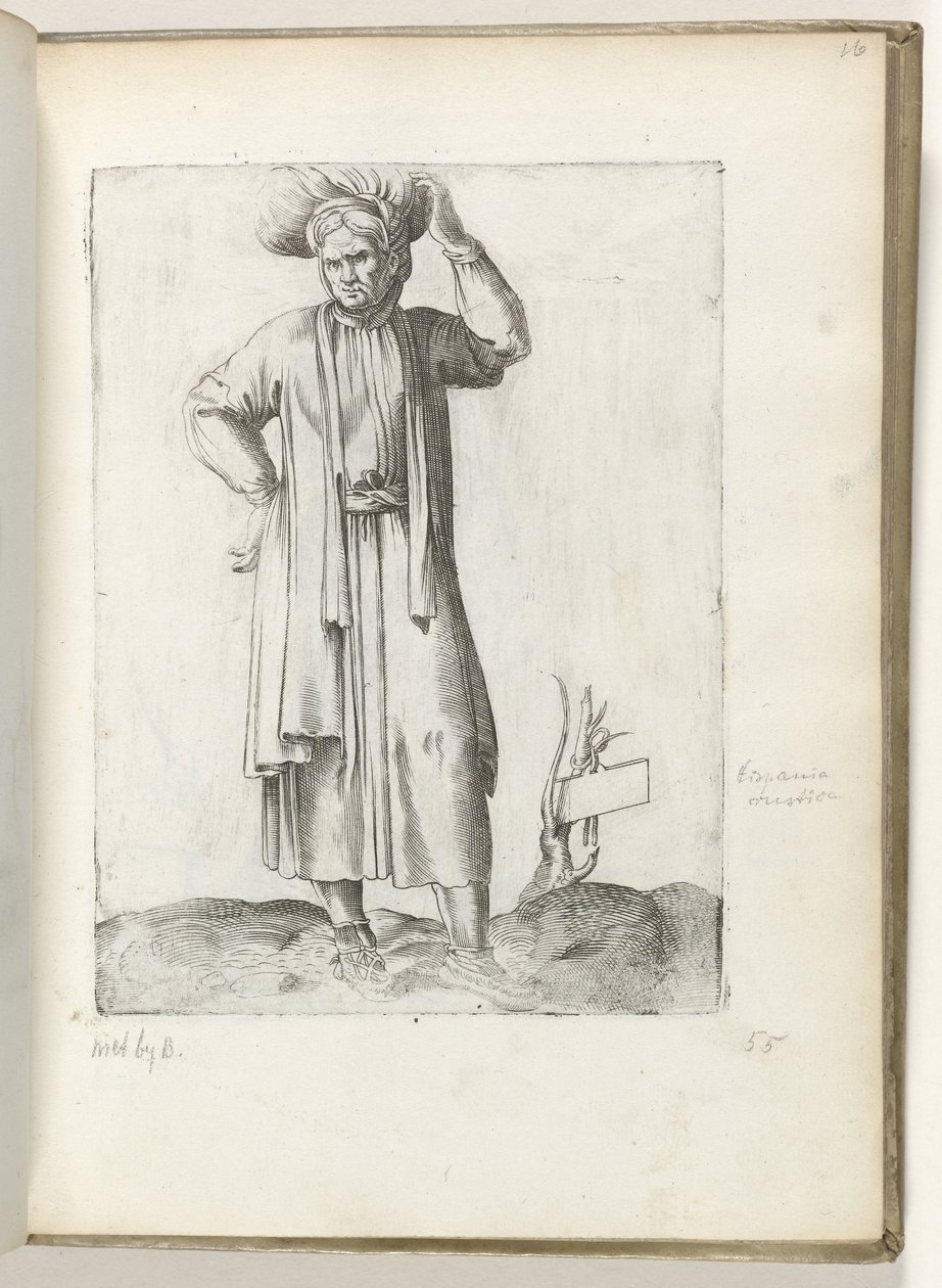 Spaanse landman ca. 1550 door Enea Vico