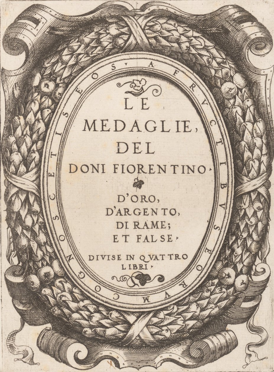 Titelplaat: Le Medaglie del Doni Fiorentino door Enea Vico