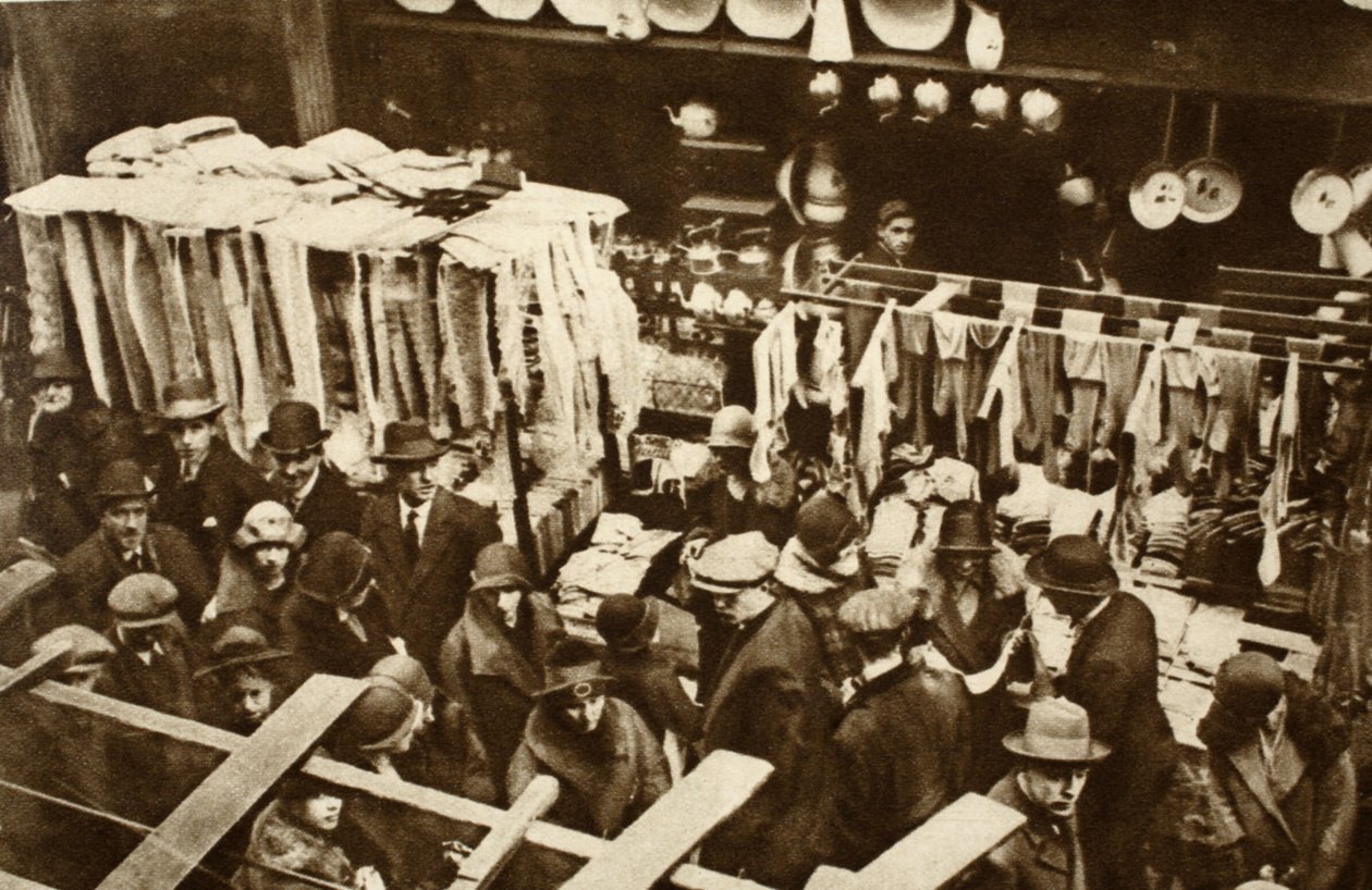 Berwick Street Market, Soho, op een zaterdag, uit Wonderful London, gepubliceerd 1926-27 door English Photographer