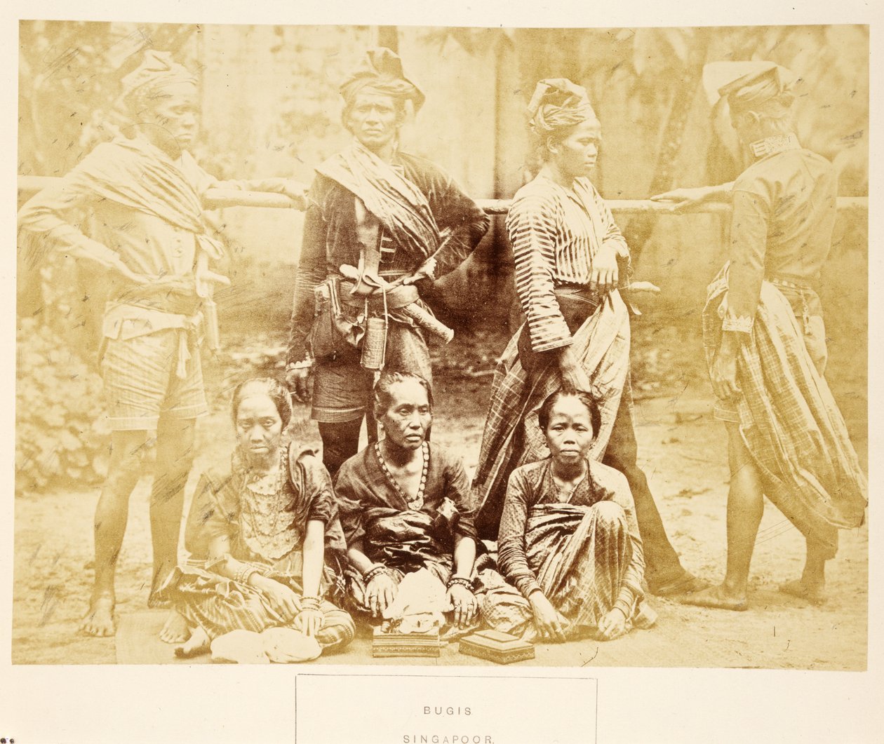Bugis, Singapore, uit The People of India, door J. Forbes Watson, uitgegeven 1868 door English Photographer