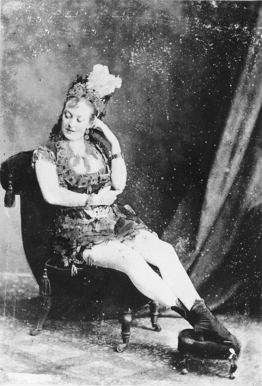 Carte de Visite van Miss Lardy Wilson, ca. 1870s door English Photographer