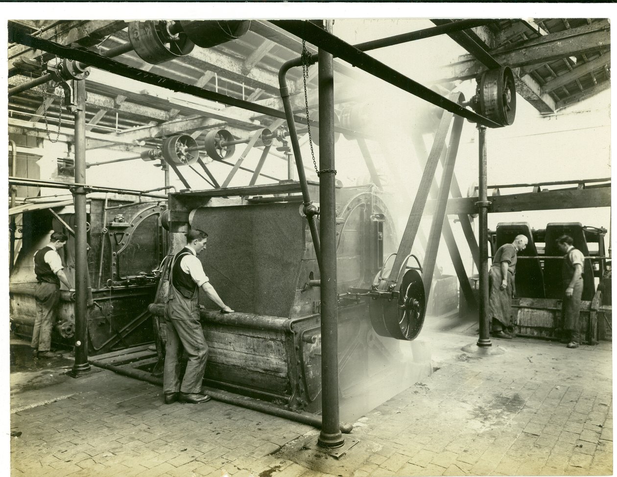 Viltmolenafdeling, Long Meadow mill, 1923 door English Photographer