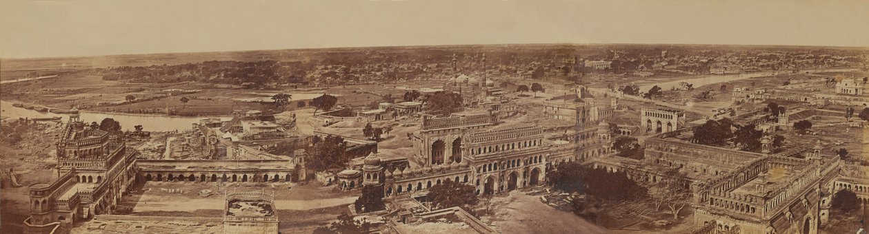 Indiase stadsgezicht, uit een collectie van negenentwintig foto