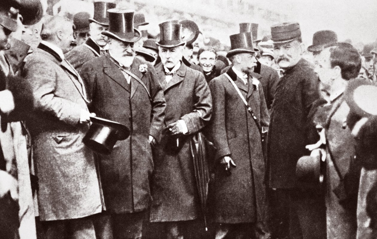 Koning Edward VII en de Prins van Wales in Epsom, 1909 door English Photographer