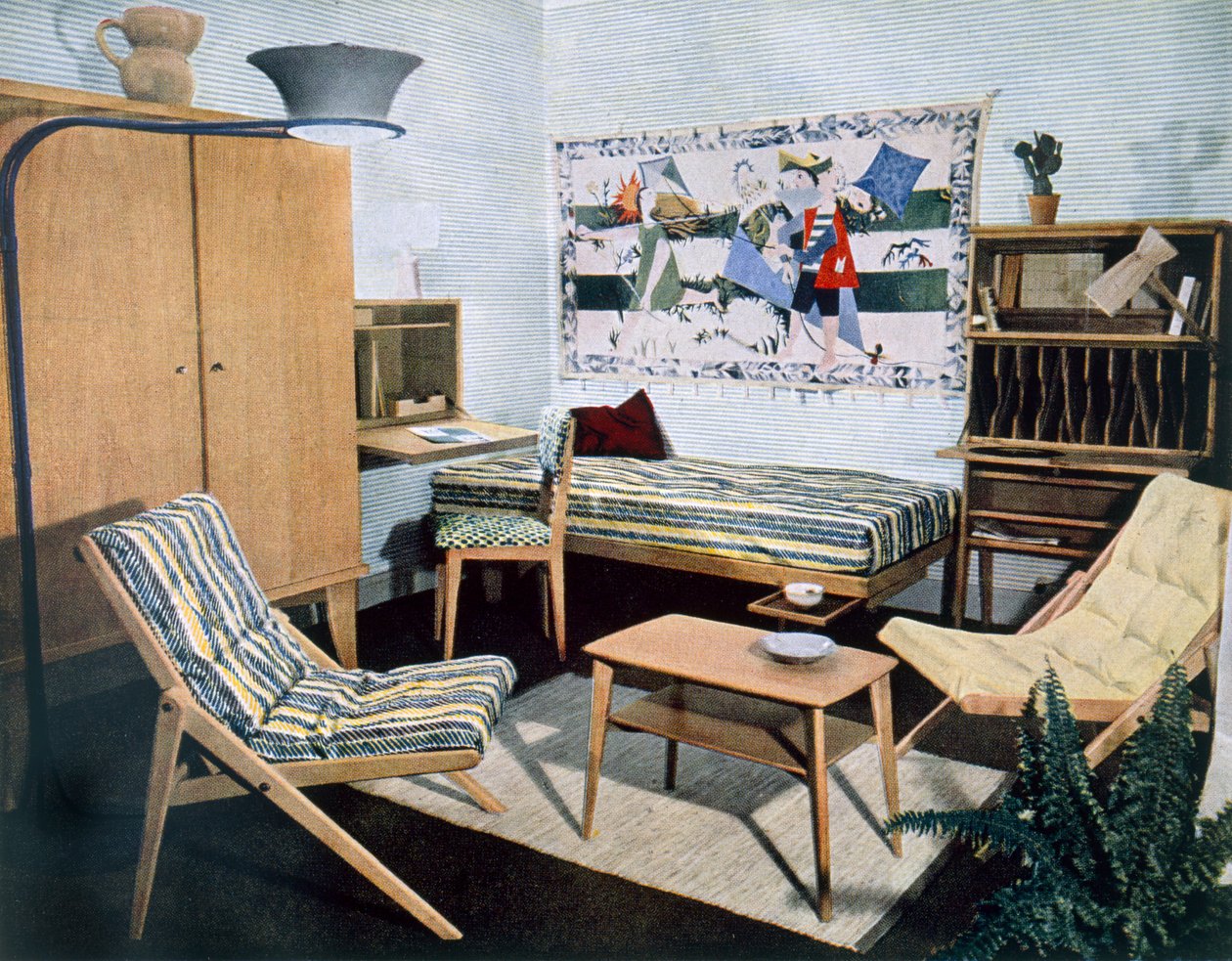 Woonkamer, 1960s door English Photographer