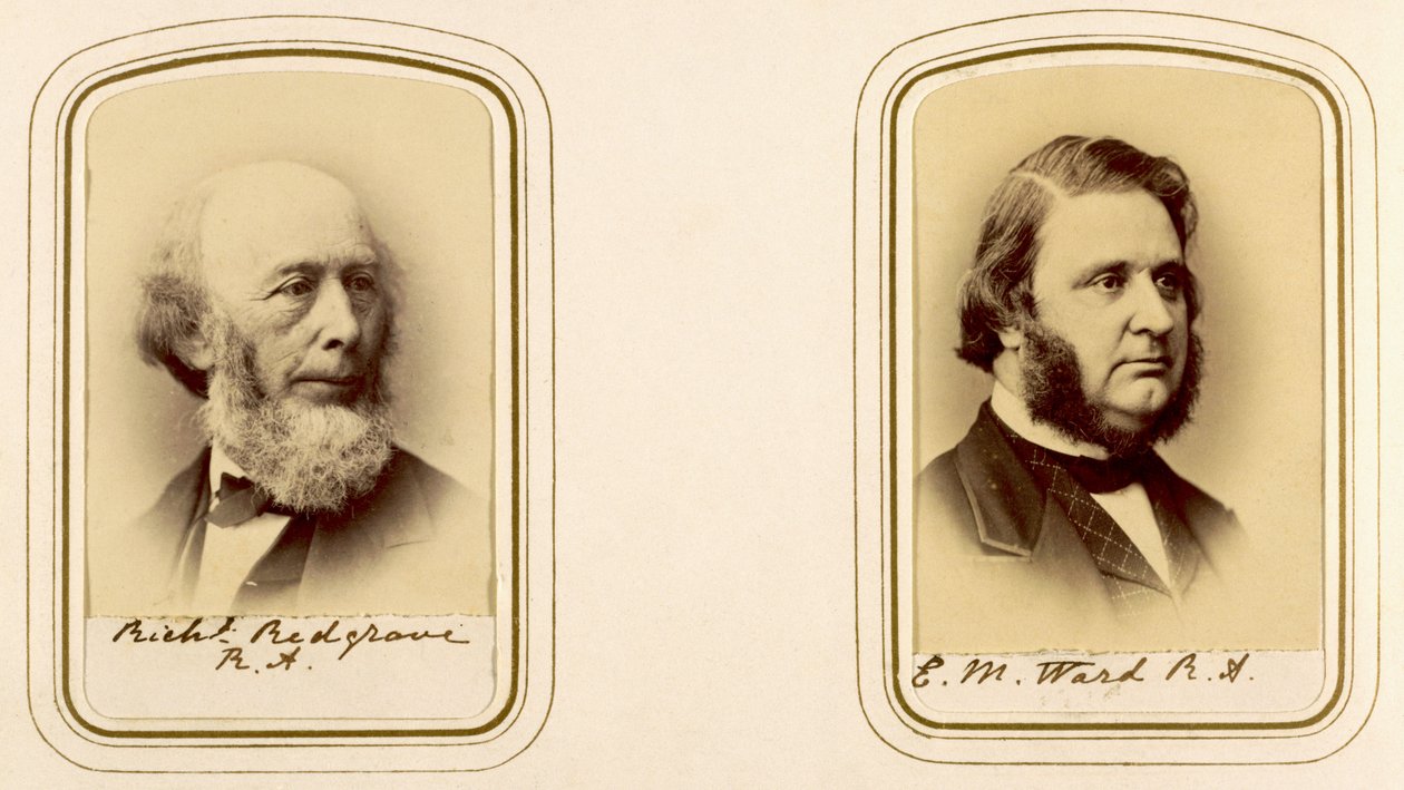 Portretten van Richard Redgrave en Edward Matthew Ward door English Photographer