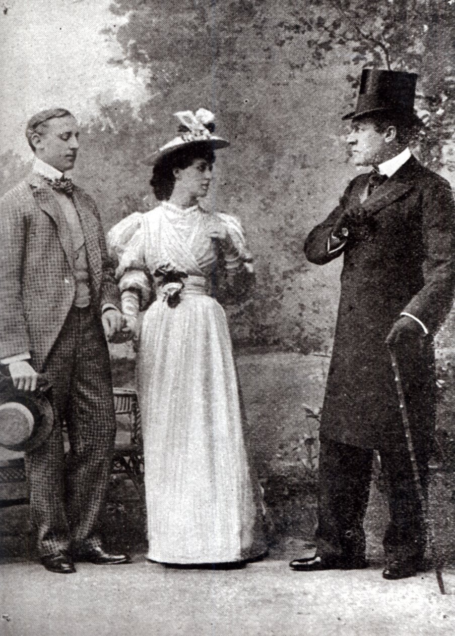 Scène uit een uitvoering van The Importance of Being Earnest, door Oscar Wilde in het St. James