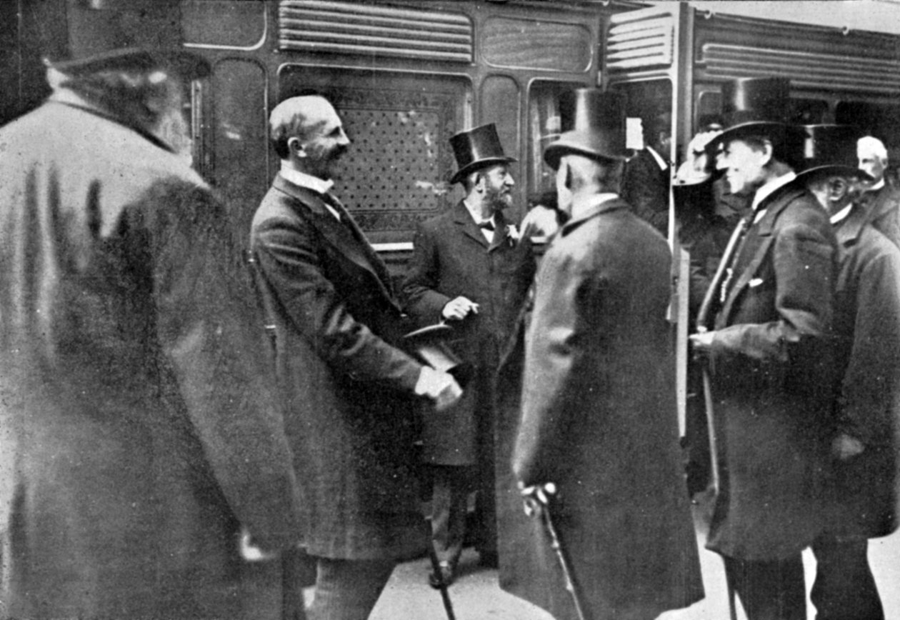 De Ontvangst van Lord Milner, illustratie uit The King, 1 juni 1901 door English Photographer