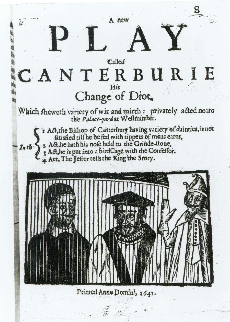 Een nieuw toneelstuk genaamd Canterburie, 1641 door English School