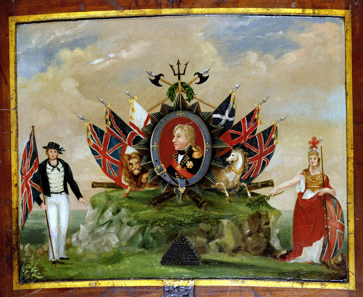 Een eerbetoon aan Nelson (1758-1805) c.1820 door English School
