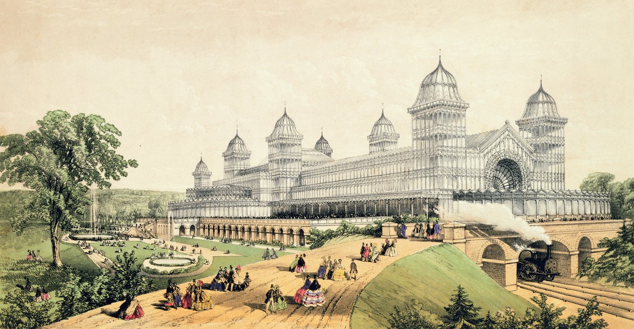 Alexandra Palace, uitgegeven door J.King en Zoon, 1873 door English School
