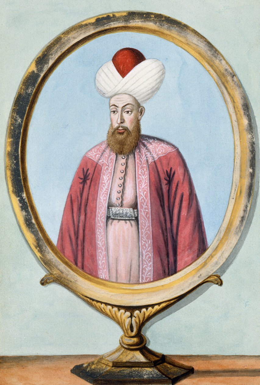 Amurath (Murad) I (1319-89), sultan 1359-89, uit Een serie portretten van de keizers van Turkije, 1808 door English School