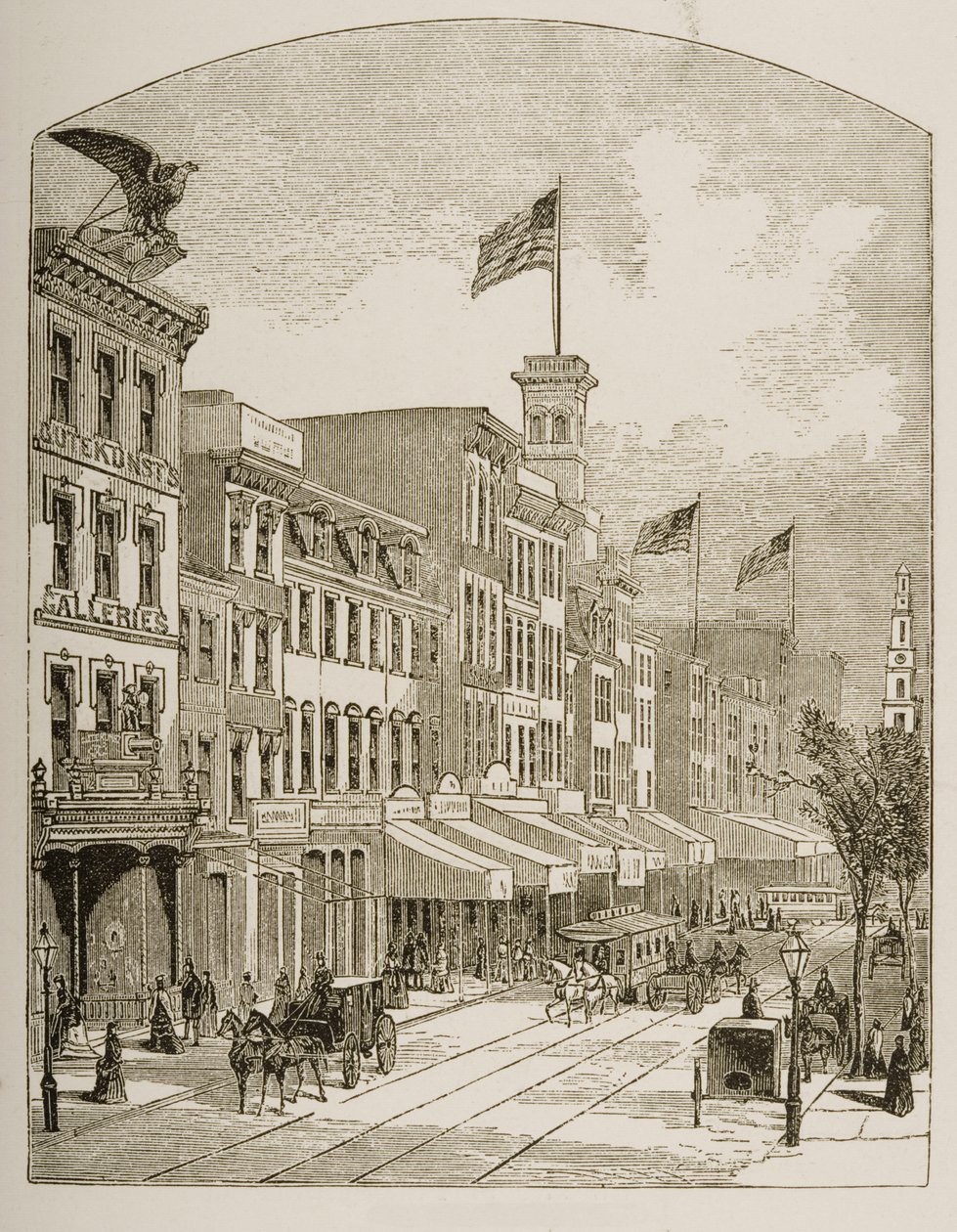 Arch Street, Philadelphia, c.1870, uit 