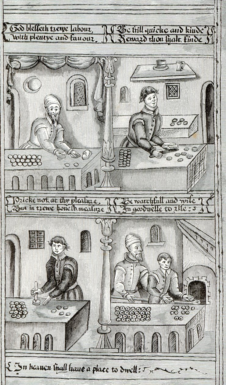 Bakkers van York A.D, 1595-96 door English School