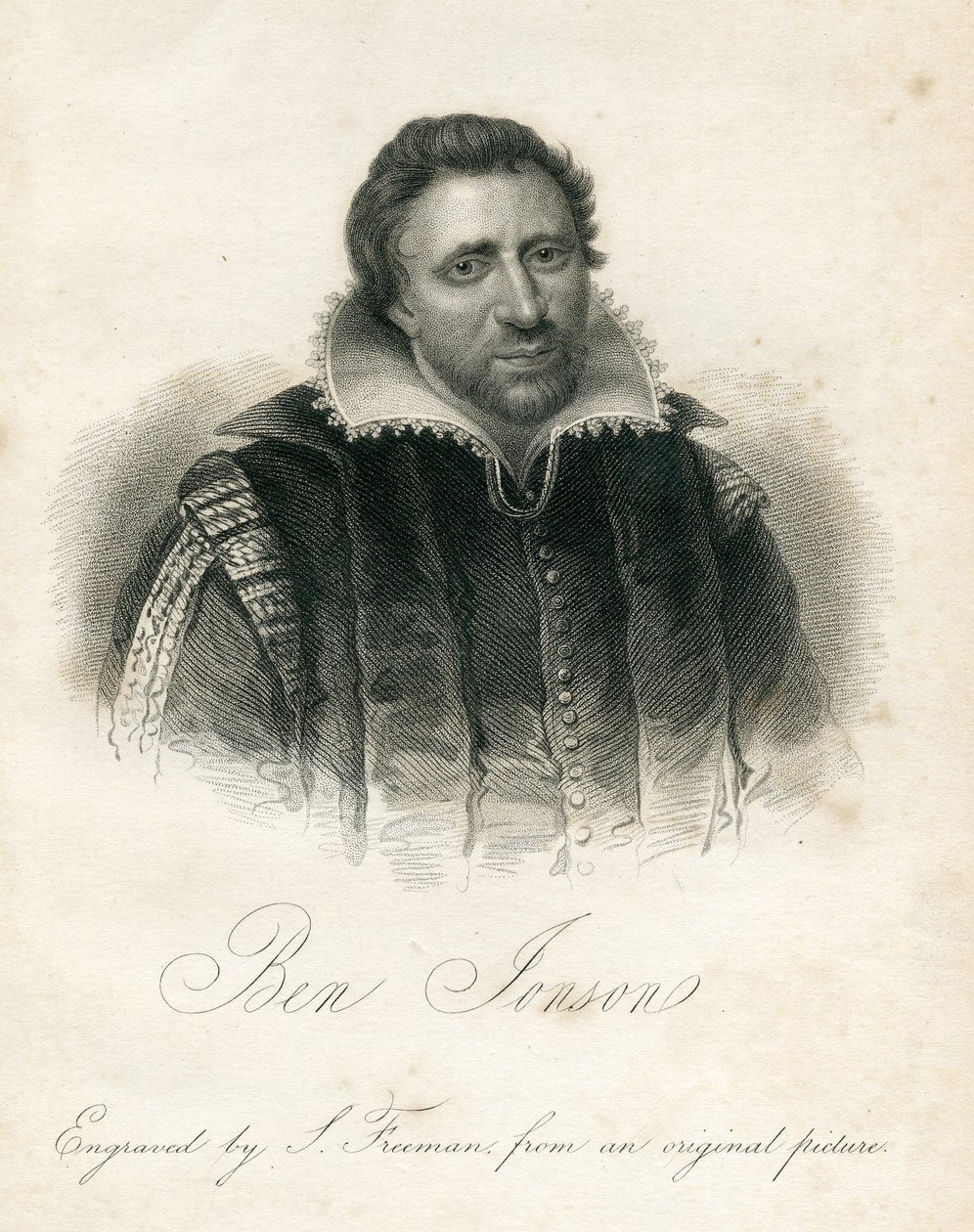 Ben Jonson (1572-1637) door English School