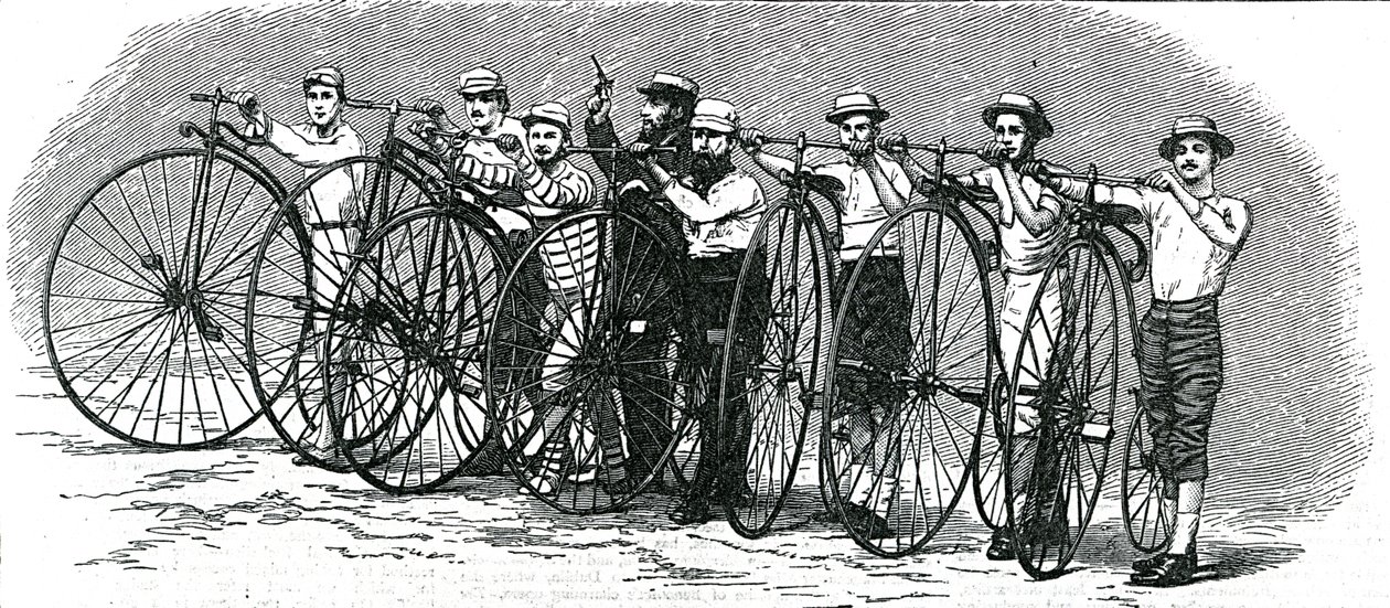 Fietswedstrijd van Bath naar Londen - De start, illustratie uit 