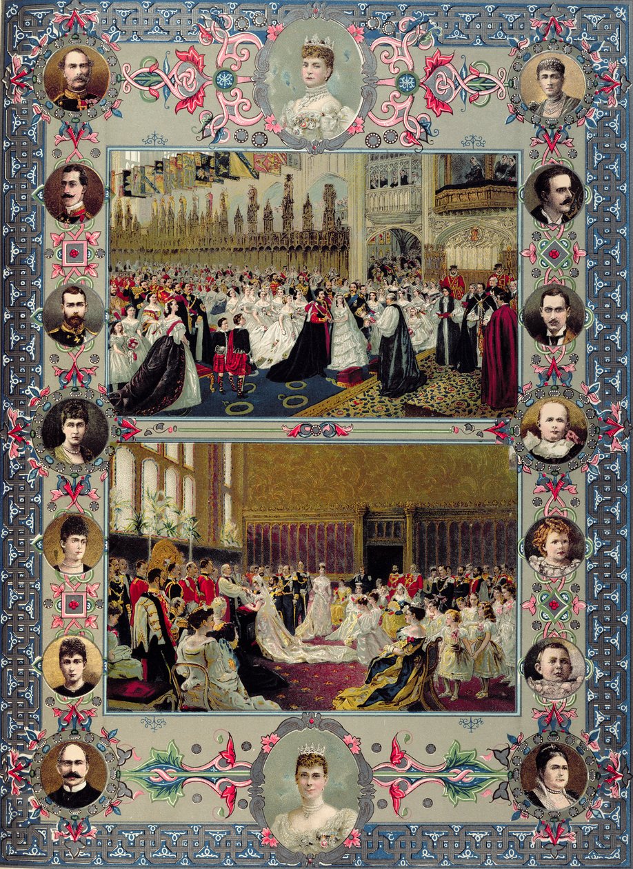 Britse koninklijke huwelijksmemorabilia, 1897 door English School