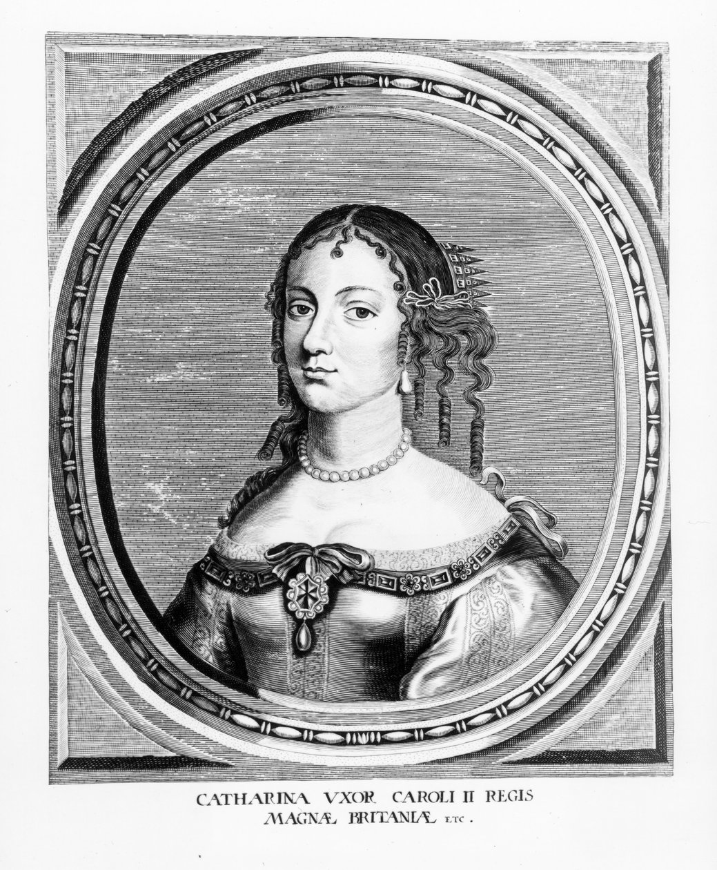 Catharina van Braganza (1638-1705) door English School