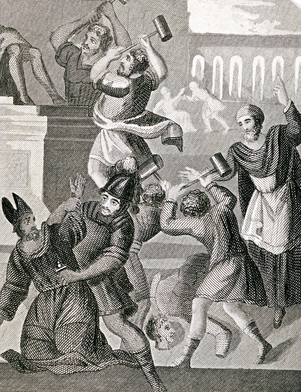 Vernietiging van de tempel van Baäl door English School