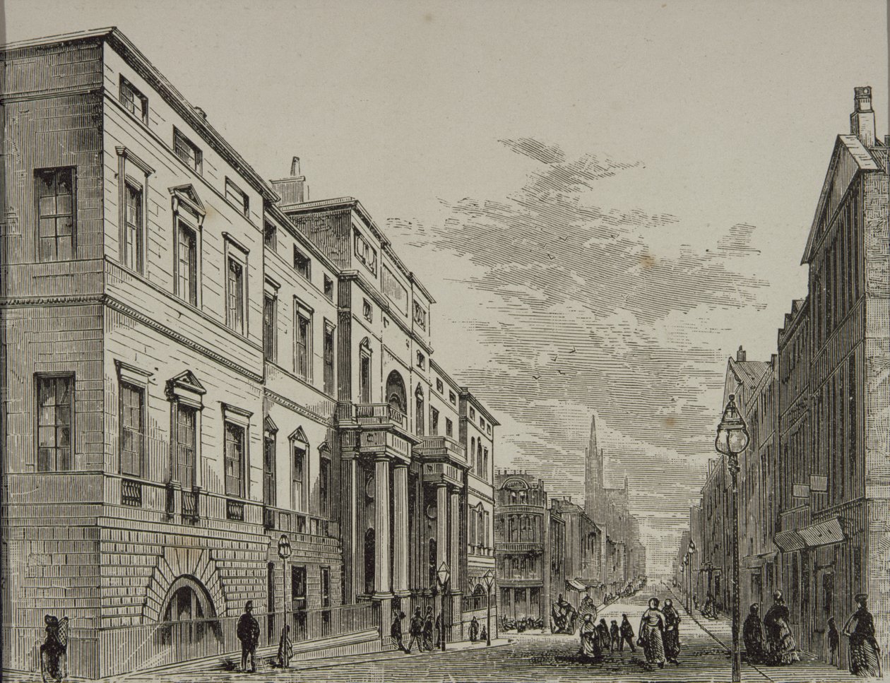 Edinburgh Universiteit rond 1880, uit 