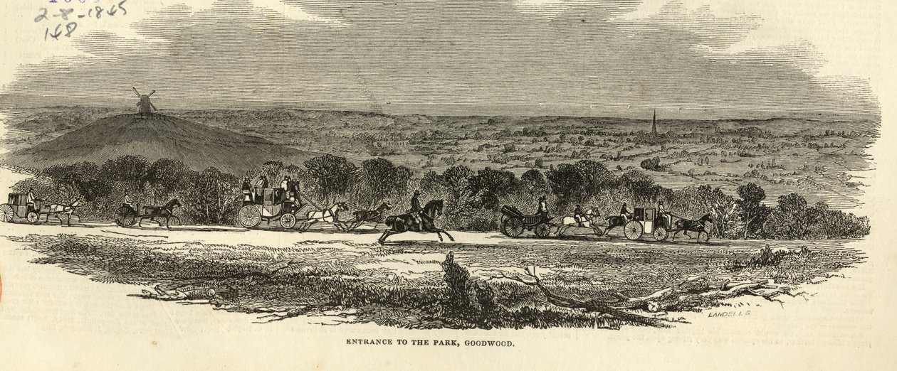 Ingang van het park, Goodwood, uit 