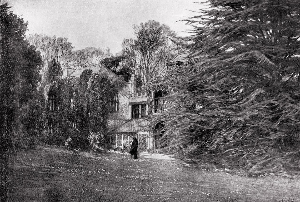 Farringford bij Freshwater Bay, huis van Alfred Lord Tennyson (1809-92) door English School