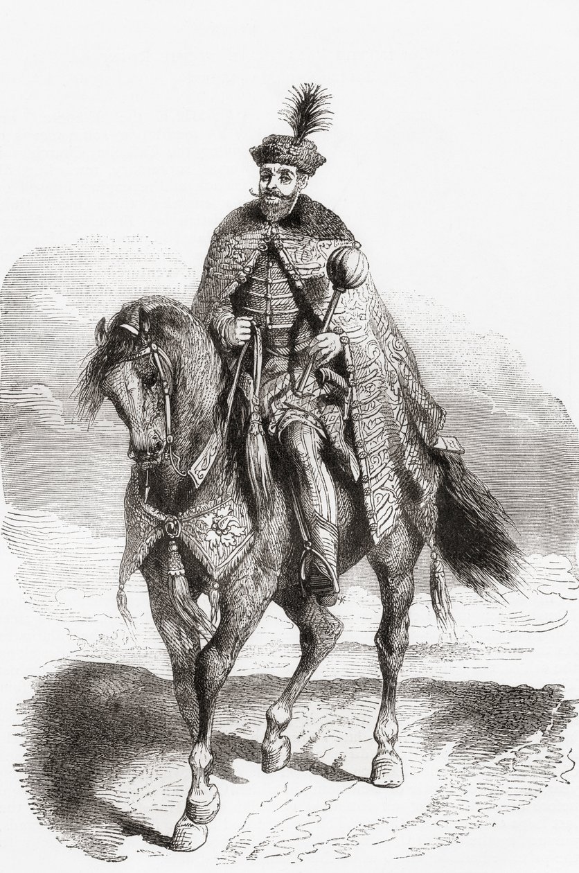 Gabriel Bethlen, 1580-1629, uit Ward en Locks Geïllustreerde Geschiedenis van de Wereld, uitgegeven ca. 1882 door English School