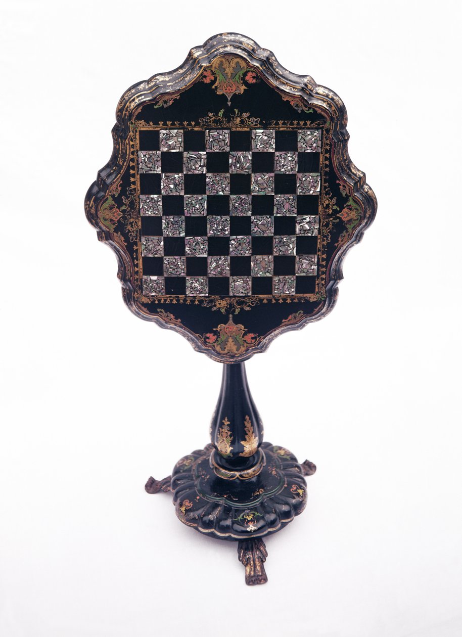 Speltafel, ca. 1850-60 door English School
