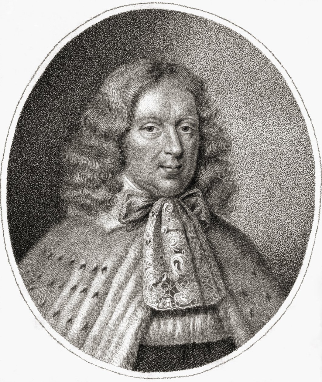George Berkeley, gegraveerd door Bocquet, illustratie uit 