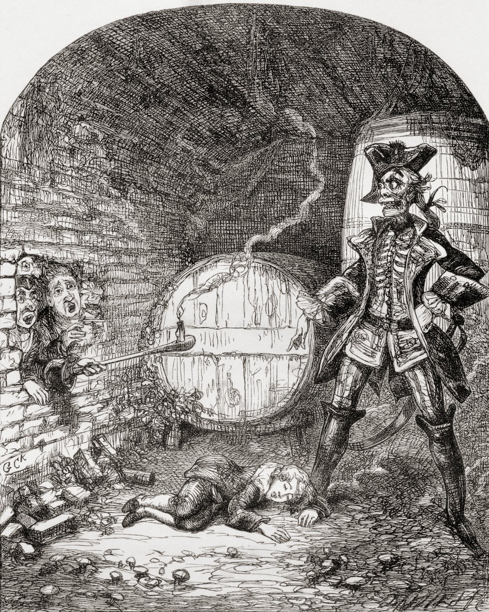 Illustratie na Georhe Cruikshank voor het gedicht 