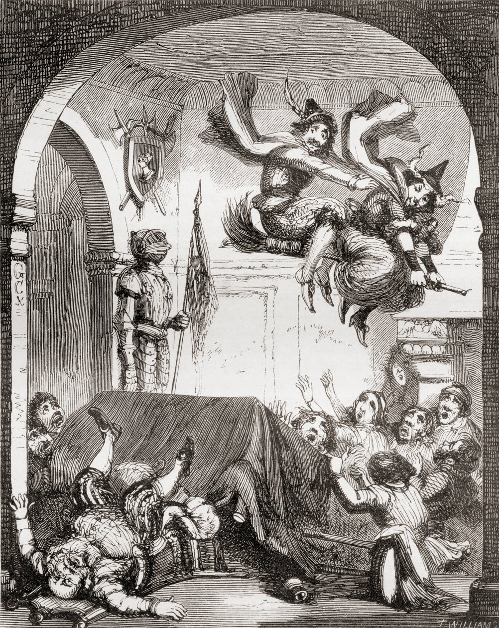 Illustratie door George Cruikshank voor het gedicht 