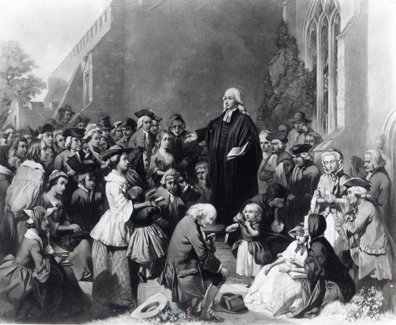 John Wesley predikend door English School