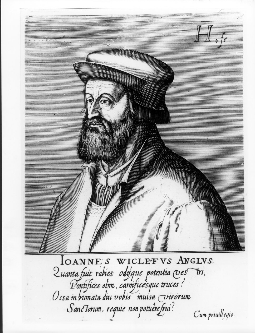 John Wycliffe (c.1330-84) door English School