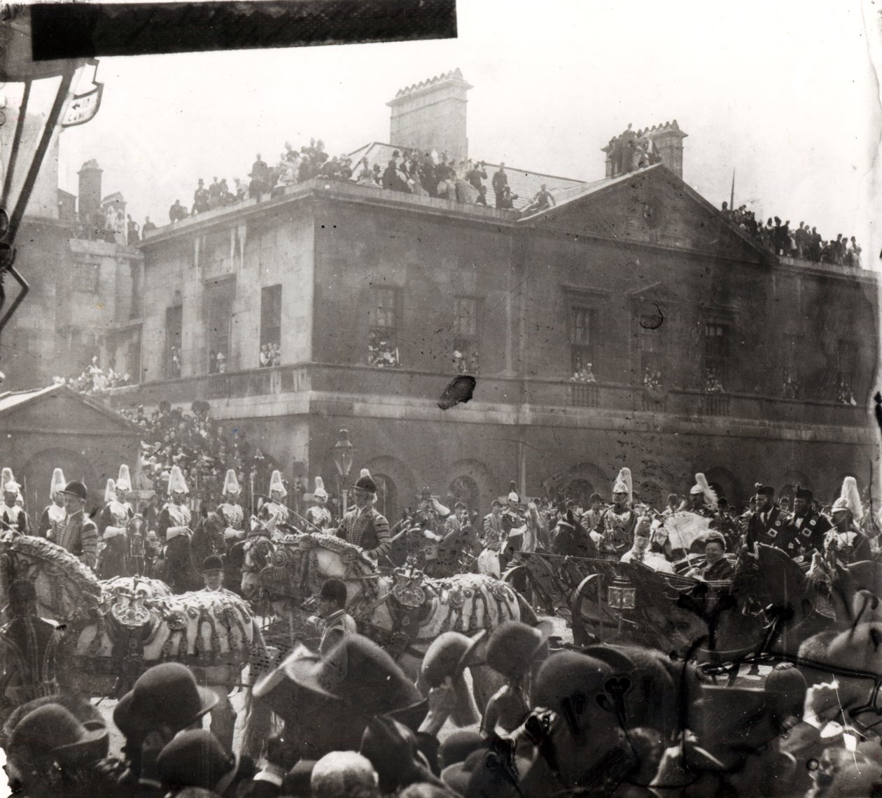Jubileumprocessie in Whitehall, 1887 door English School