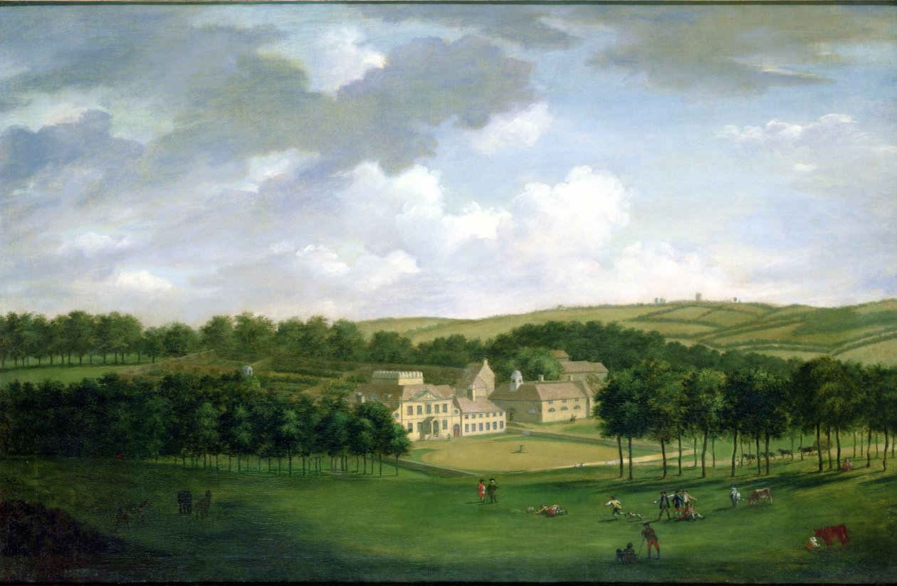 Kidbrooke Park, Kent, voorheen toegeschreven aan George Lambert (1700-65) ca. 1740-50 door English School