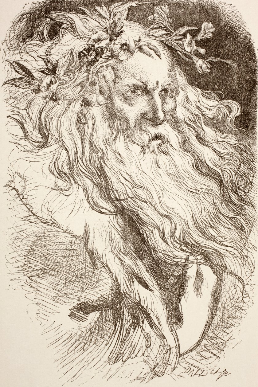 Koning Lear, 1890 door English School