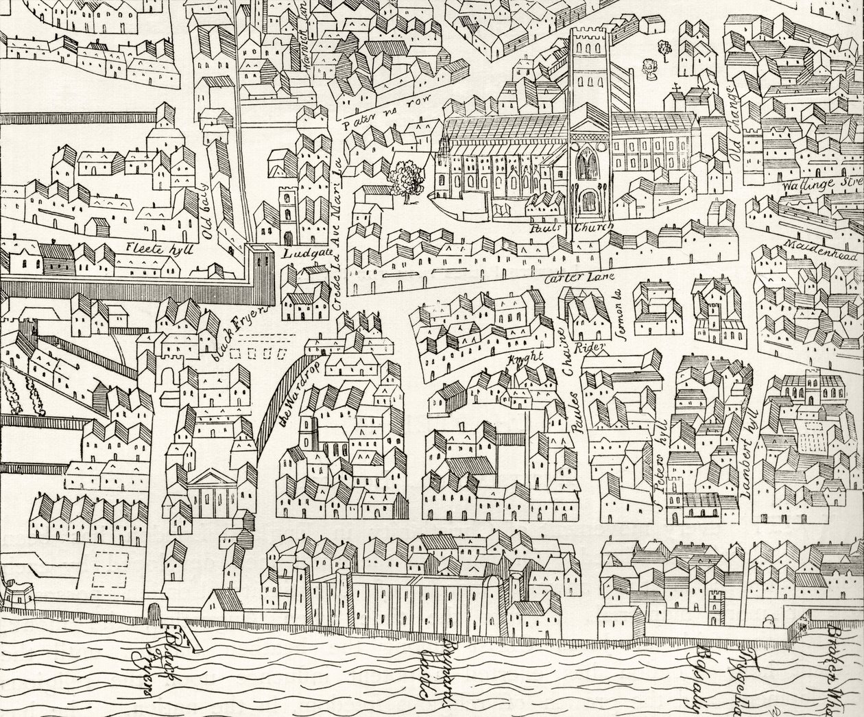 Londen rond St. Paul