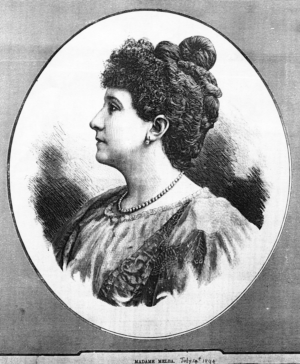 Madame Melba, 1894 door English School
