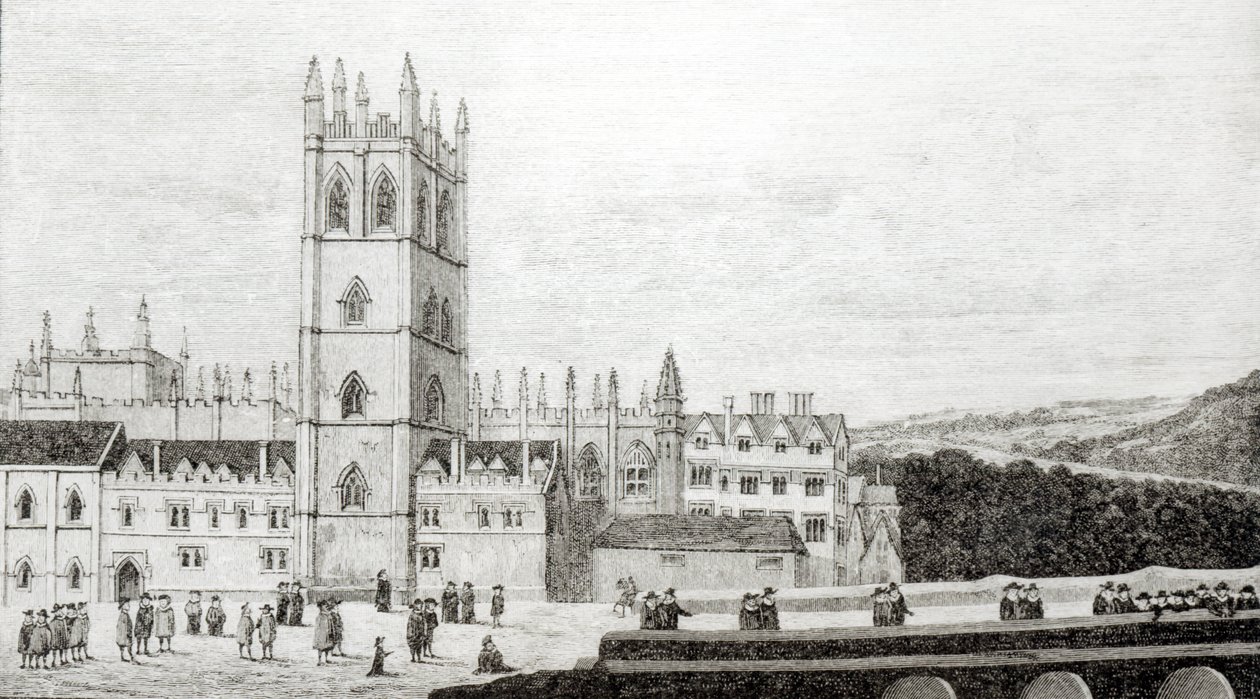 Magdalen College, Oxford in de 17e eeuw door English School
