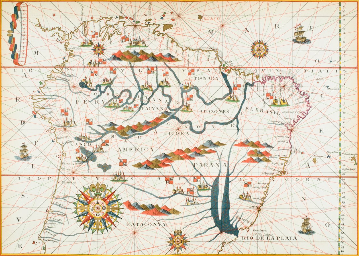 Kaart van Amerika, 1878 door English School