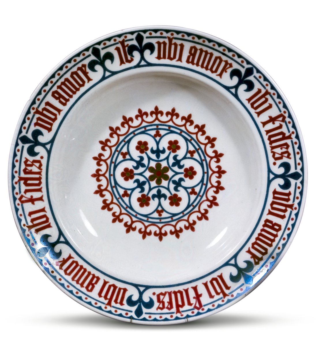 Minton schaal ontworpen door Pugin, 1851 door English School