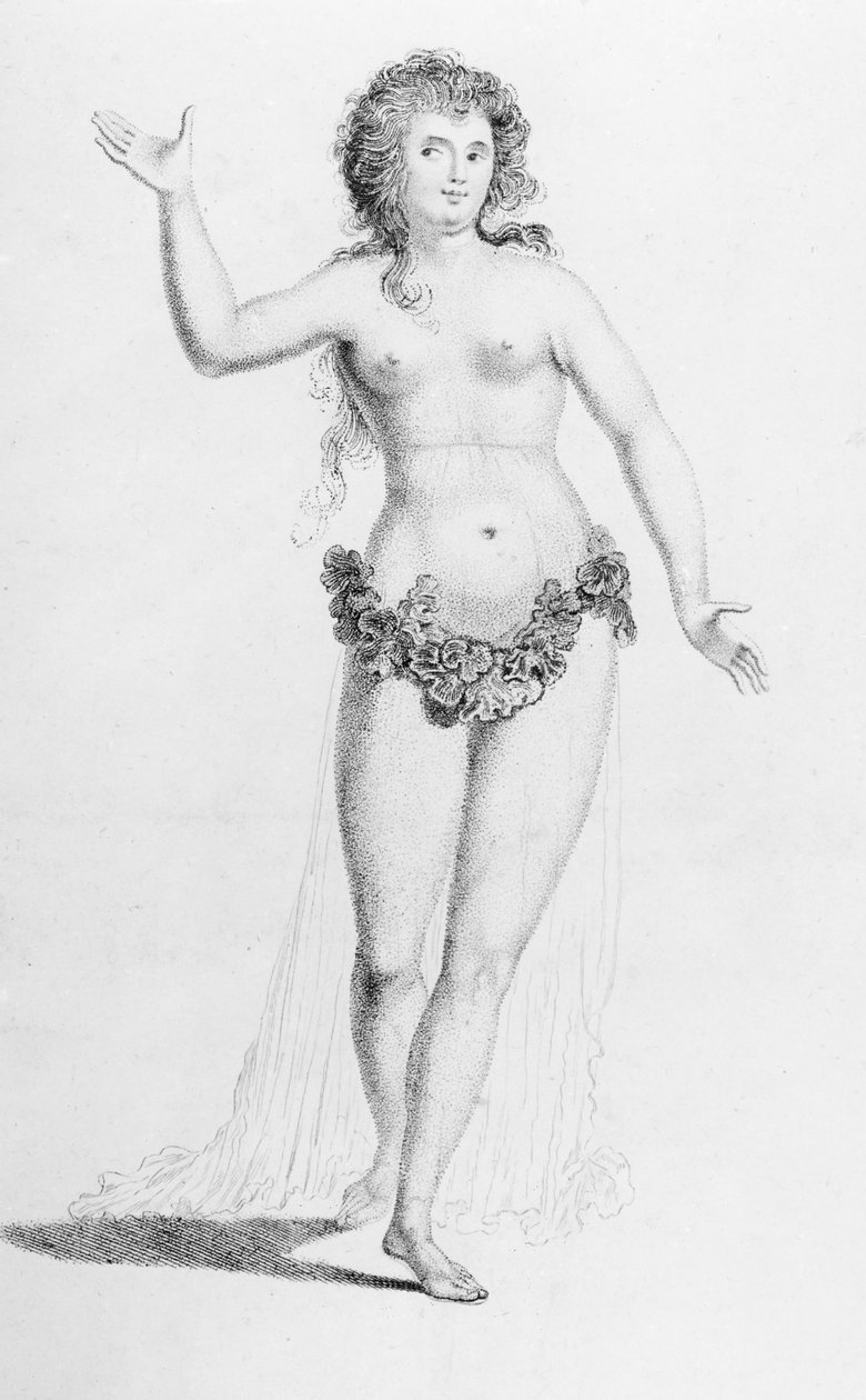 Miss Chudleigh (1720-88) in de rol van Iphigenia op het Venetiaanse ambassadeursbal door English School
