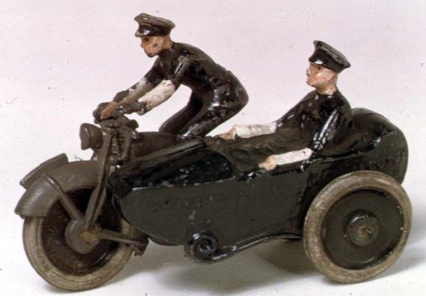 Model van motorfiets door J.Hill & Co., ca.1938 door English School