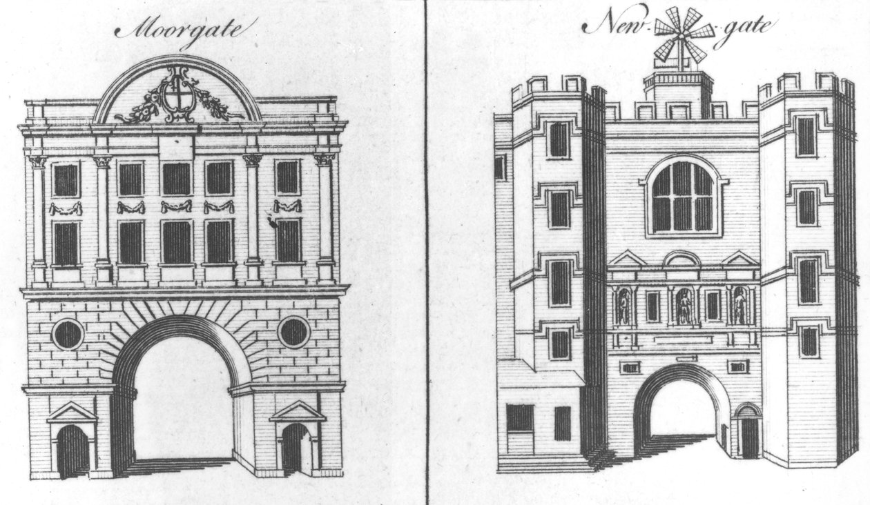 Moorgate en Newgate door English School