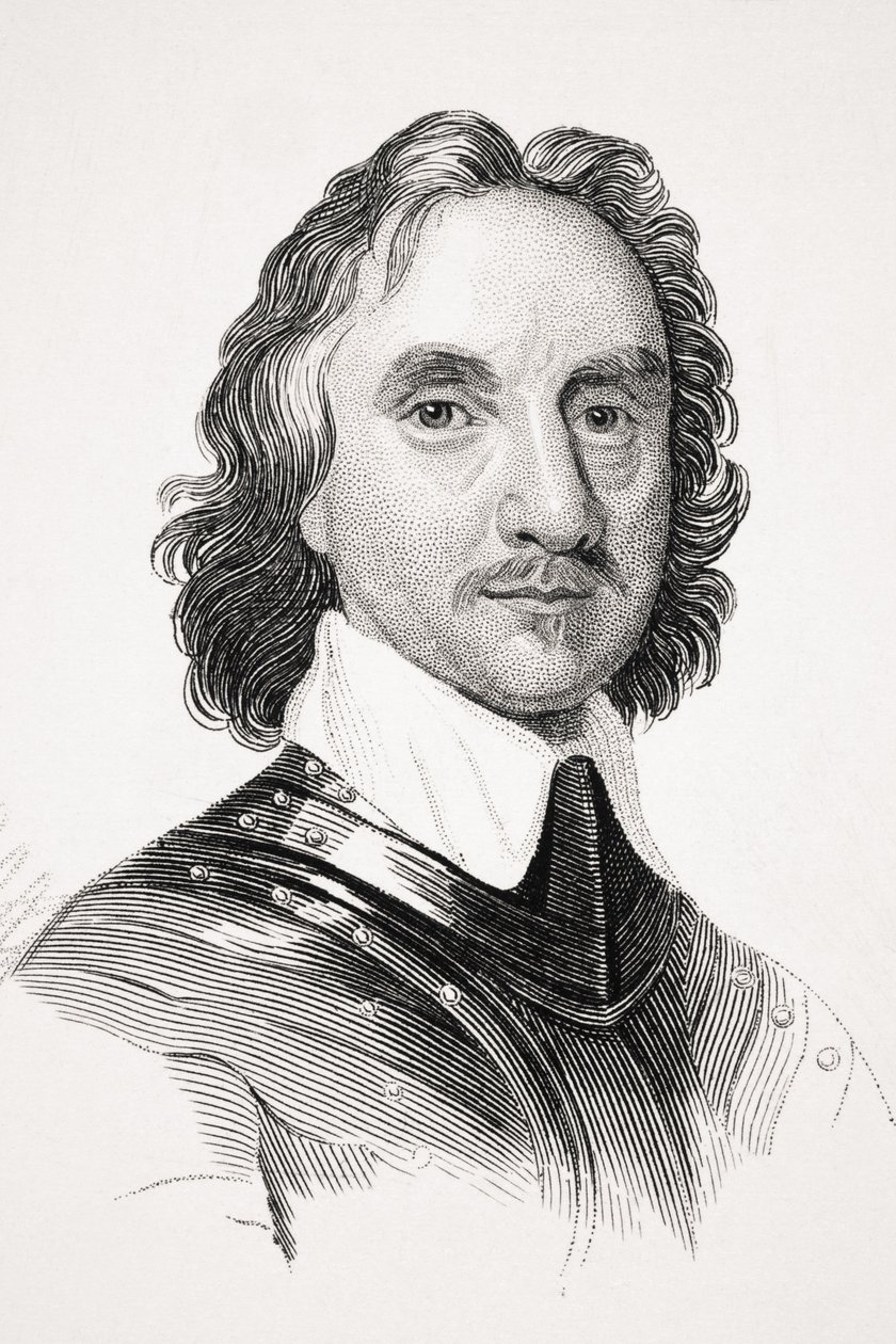 Oliver Cromwell, illustratie uit 